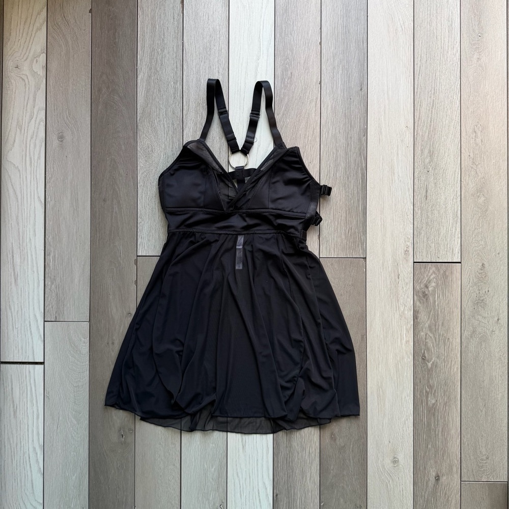 Coquette Caged Back Mesh Babydoll Chemise